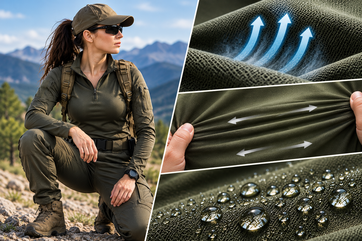 What Fabrics Make the Best Women's Tactical Apparel for Heat, Stretch and Durability?