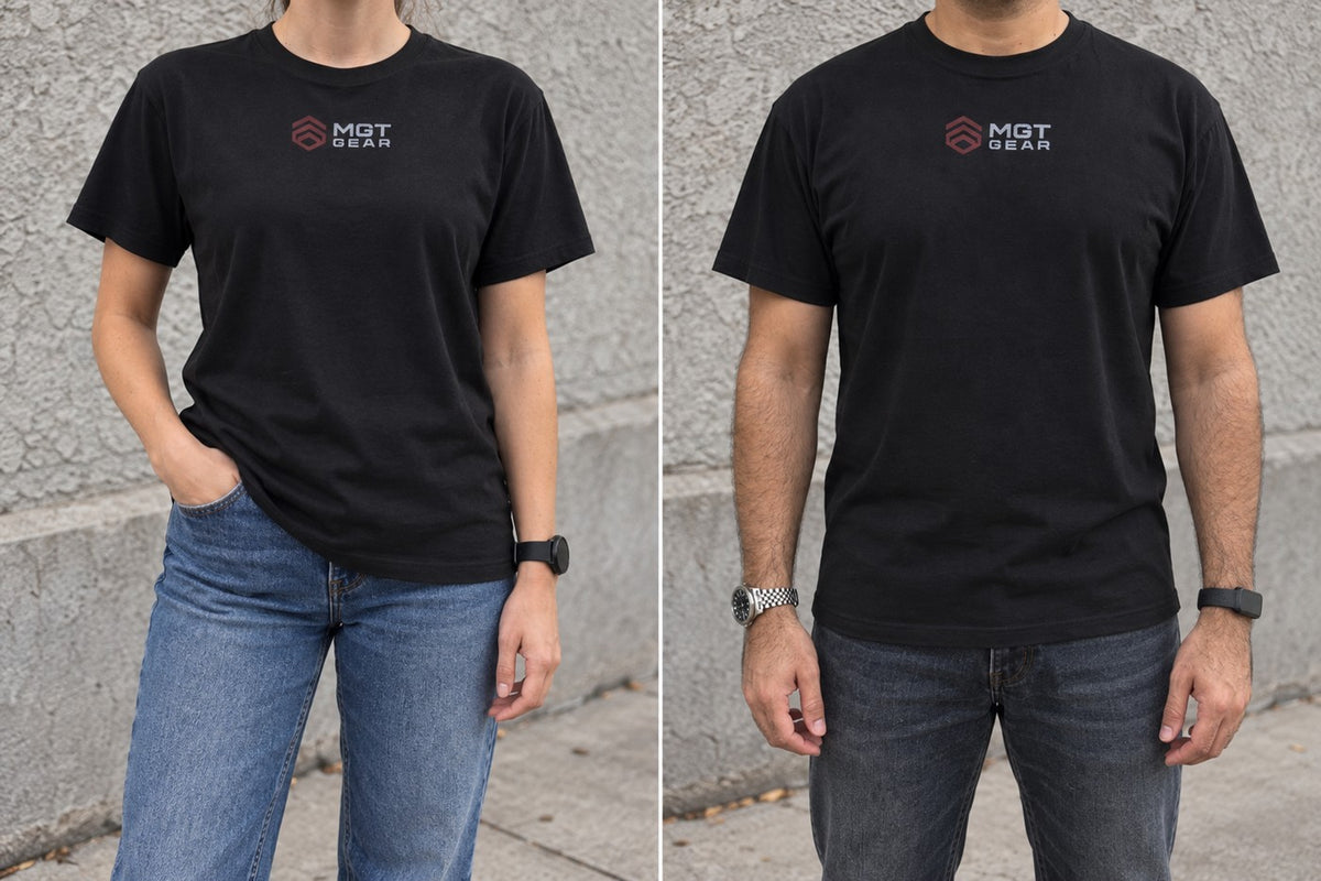 MGT Gear DTG Crew-Neck T-Shirt styled with denim
