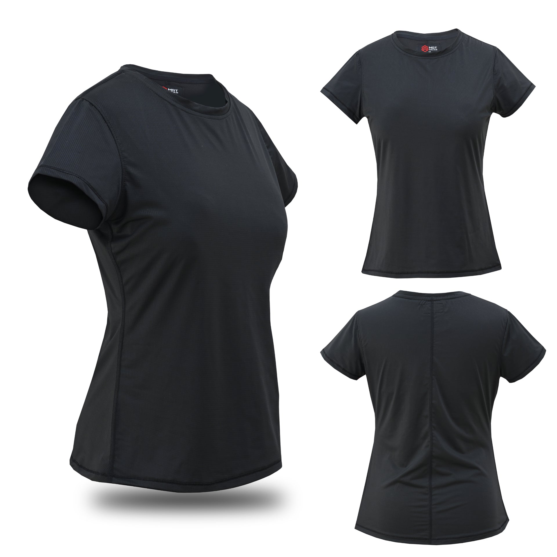 Women's Tactical Scoop Neck Tee - Black