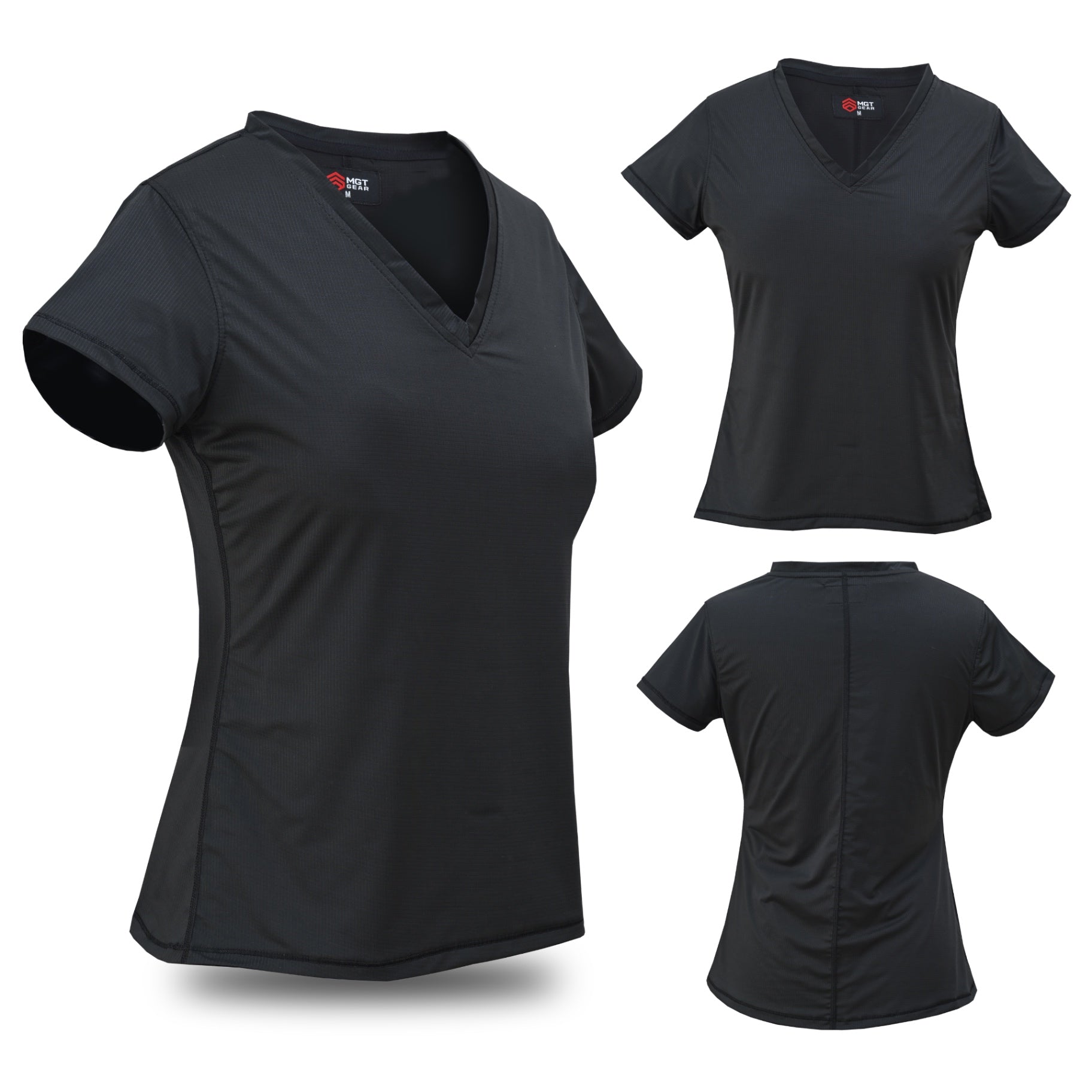 Women's Tactical V-Neck Tee in Black