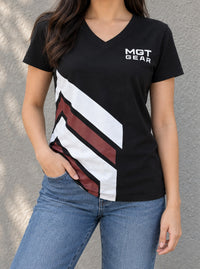 MGT Gear Screen Print V-Neck T-Shirt