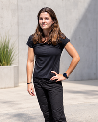 Black MGT Gear women's crew-neck performance tee product image